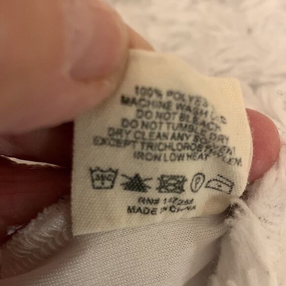 Simply Southern Sz Large quarter zip white fluffy Sherpa - Picture 8 of 9